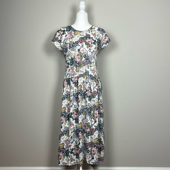 Vintage Dresses & Skirts - Vintage 90s Casual Corner Floral Print Dress Medium